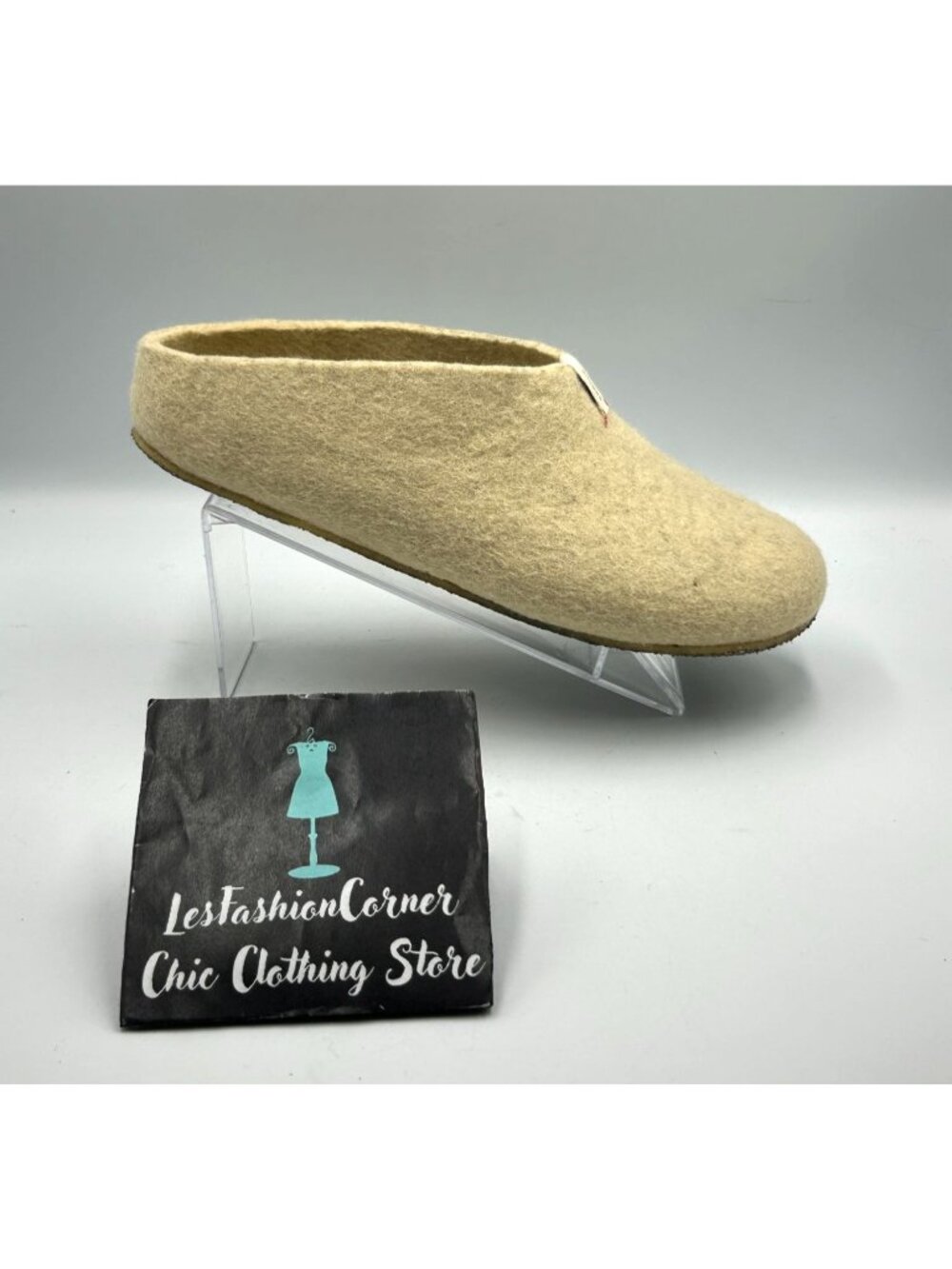Baabuk Men's Vainilla Wool Felted Mel Slip-On Slippers Size 11 (44) 3298 - Picture 14 of 16